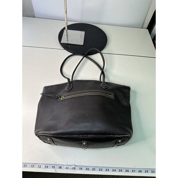 Dooney Bourke Brown Crescent Leather Purse Pebble Grain - Picture 9 of 12